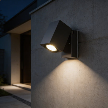 Modern Outdoor Wall Lamp Foldable Waterproof Aluminum 5W LED for Garden and Corridor